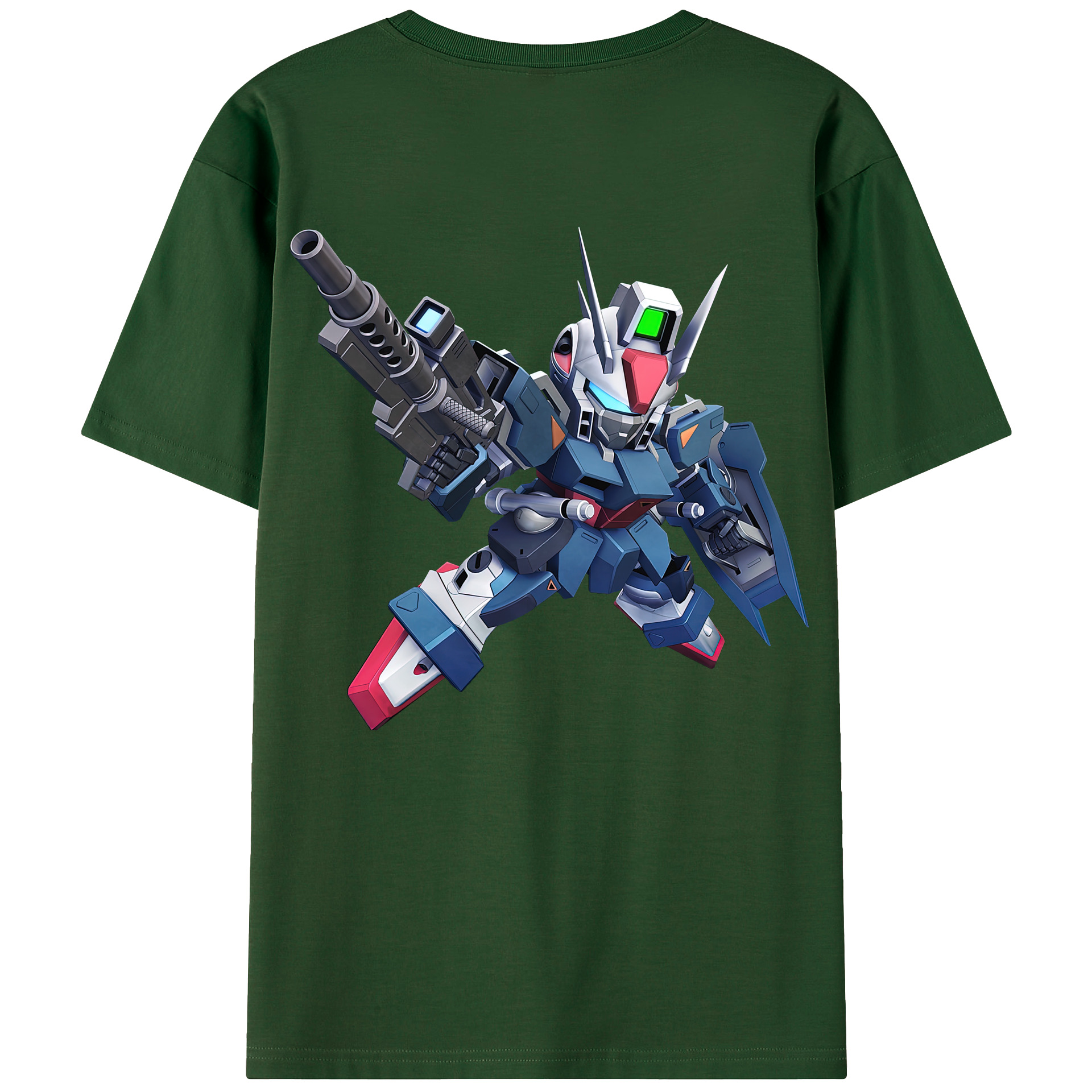（画像用） 機動戦士ガンダム Mobile Suit Gundam 綿100％半袖Tシャツ（背面プリント）